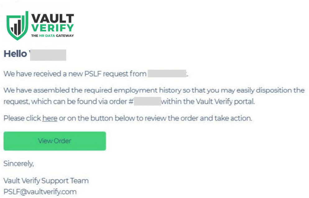 2. Vault PSLF Receives Application