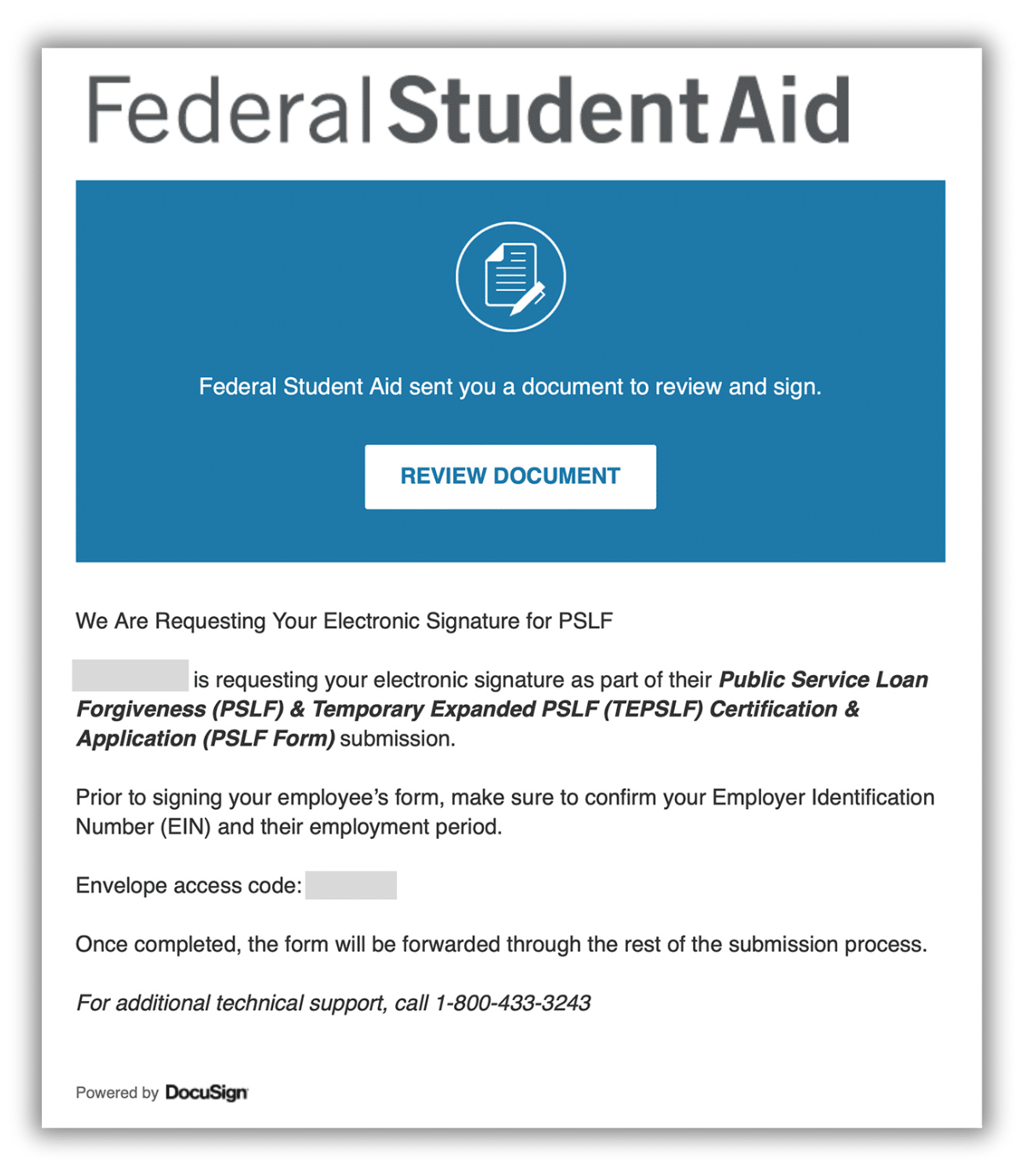 PSLF Federal Notification
